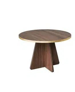 Konferenčné stolíky Konferenčný stolík Mushroom Gold and Walnut