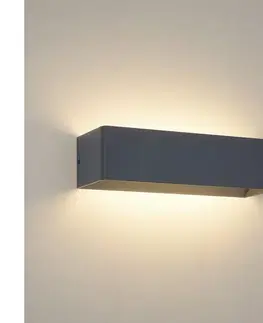LED osvetlenie BRILAGI - LED vonkajšie nástenné svietidlo DONNANI LED/12W/230V 30 cm antracitové IP44 BRI762
