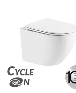 Záchody Laveo - Desna CycleOn 2.0 - WC misa bez okraja vrátane sedátka VMD_610S