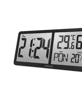 Predlžovacie káble ELDONEX ECL-1110-BK - Digitálne nástenné hodiny TimeCheck 4xAA čierna ECL-1110-BK