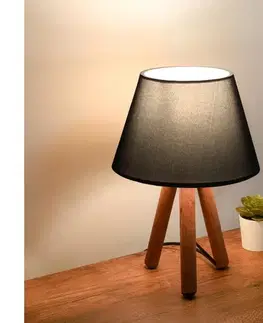 Lampy  Stolná lampa AYD 1xE27/40W/230V hnedá/antracit 780SGN2569