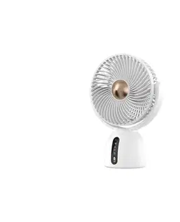 Ventilátory Eurolamp Nabíjací stolový látor 5W/5V 1200 mAh biely 300-20535