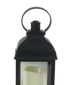 Svietniky MAKRO - Lampáš čierny