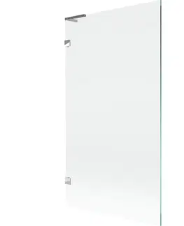 Sprchové dvere MEXEN/S - Lunar L vaňová zástena FIX 100 x 150, transparent, chróm 897L-100-000-01-00