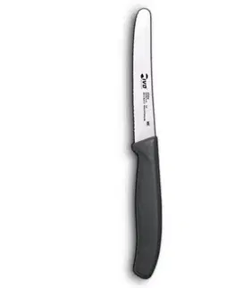 Kuchynské náčinia Kinekus Nôž zúbkovaný, IVO, Solo 11 cm - čierna