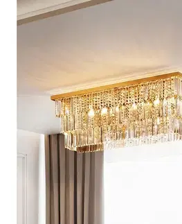 Svietidlá Ideal Lux - Stropné svietidlo MARTINEZ 8xE14/40W/230V zlaté 213569