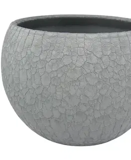 Záhrada Obal guľa Lizard 12 cm grafit