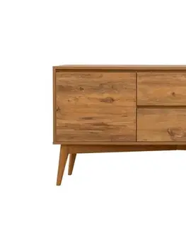 Jedálenské sety Set s rozkladacím stolom, stoličkami a konzolou (6 kusov) Vina Bench 04 0701 - Atlantic Pine, Grey