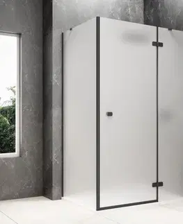 Sprchové dvere POLYSAN - GLOBE BLACK obdĺžniková sprchová zástena 1200x1000, matné sklo, pravé GB1012-3415MRB