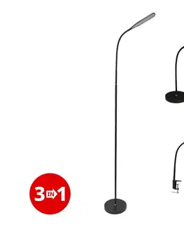 Lampy  light LED Stmievateľná lampa 3v1 LED/10W/230V 3000/4000/6000K CRI 90 čierna 3350CN