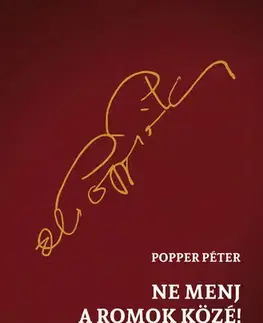 Psychológia, etika Ne menj a romok közé! - Péter Popper