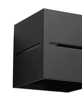 Svietidlá  Nástenné svietidlo LOBO 1xG9/40W/230V čierna SL.0204