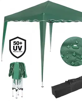 Záhradné altány Zahradní altán 3x3m zelený SH05Z Dekorhome