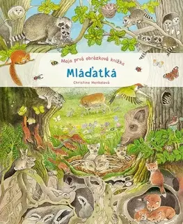Leporelá, krabičky, puzzle knihy Moja prvá obrázková knižka - Mláďatká - Christine Henkelová