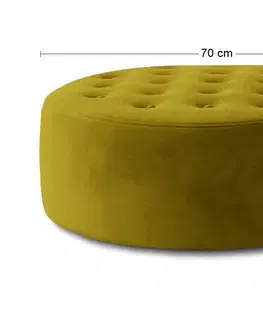 Taburetky NABBI Maia okrúhla taburetka zlatá