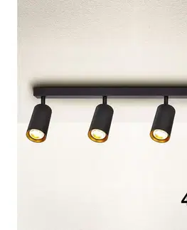 Svietidlá BRILAGI - LED RGBW Stmievateľné bodové svietidlo SELE 4xGU10/4,8W/230V čierna/zlatá BG0632+4xAI2382