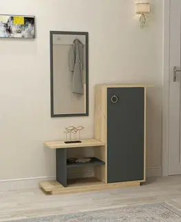 Nemý sluha Predsieňová zostava Asia Oak and Anthracite