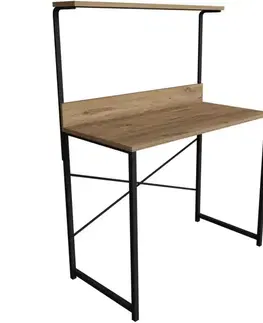 Moderné kancelárske stoly Písací stôl Fd-4590sd-001 prírodná/čierna