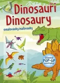 Nalepovačky, vystrihovačky, skladačky Omalovánky / Maľovanky: Dinosauři / Dinosaury