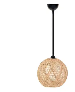 Svietidlá  Luster na lanku JUTE 1xE27/60W/230V béžová 390FLH1575