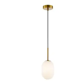 Svietidlá  Luster na lanku ALIAS 1xG9/8W/230V pr. 12 cm zlatá ML0317