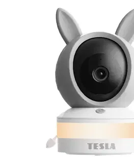 Bezpečnostné kamery TESLA Electronics Bambino - Inteligentná detská chôvička 4 MP 2560p 5V Wi-Fi šedá/biela TBBWBM40
