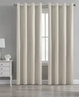 Závesy do spálne Záves na priechodkách BLT 312/3/1 BLACKOUT 140x250 béžový