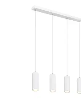 Svietidlá Globo 57911-4HW - Luster na lanku ROBBY 4xGU10/35W/230V biela 57911-4HW