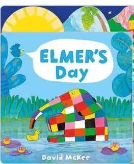 Leporelá, krabičky, puzzle knihy Elmer's Day - Tabbed Board Book - David McKee