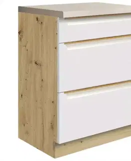 Kuchynské skrinky stojace Skrinka do kuchyne Glamour10d White