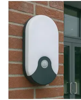 Svietidlá  LED vonkajšie nástenné svietidlo s pohybovým senzorom LED/18 W/230 V IP44 antracit 008 0001267