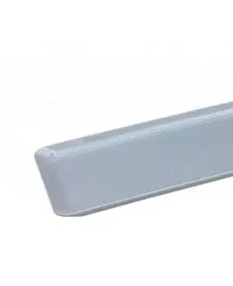 Podnosy a tácky Kinekus Podnos plastový, 36x15cm, obdĺžnik, sivý