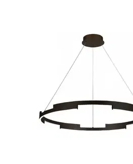 Svietidlá Redo 01-3176 - LED Stmievateľný luster na lanku CASTLE LED/45W/230V čierna 01-3176