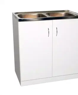 Kuchynské skrinky stojace Skrinka biela.80/60
