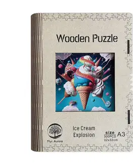 Limitovaná edícia Trigo Drevené puzzle Výbuch zmrzliny A3