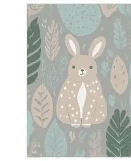 Koberce pre deti Koberec FD Lida Kuniklo 0,8/1,5 svetlá béžová