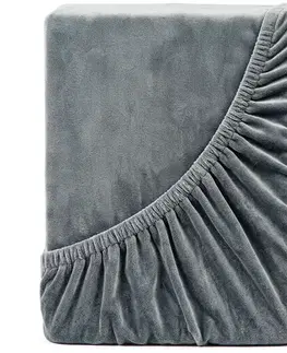 Plachty 4Home Prestieradlo mikroflanel tmavosivá, 160 x 200 cm