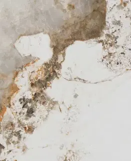 Jedálenské stoly DELIFE Jedálenský stôl Edge 200-300x100 keramika Minas melange bielo-béžová Spider plochá oceľ nerezová oceľ rozkladací