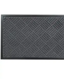 Koberce Rohožka reliéfna antracit premium 45x75