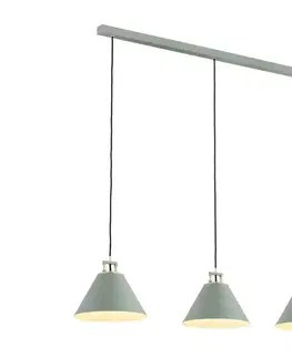 Svietidlá Argon 6177 - Luster na lanku ORTE 3xE27/15W/230V zelená 6177