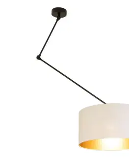 Svietidlá  LED nastaviteľný luster na tyči GORTA 1xE27/60W/230V biela/zlatá H0294