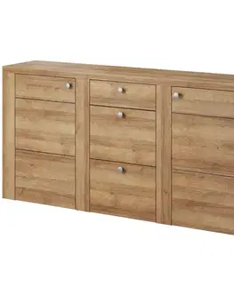 Komody do spálne Komoda Larona 2D3S dub riviera svetlé 25