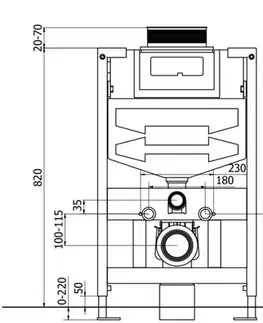 Záchody MEXEN - FenixXS-U rack omietku WC 60850