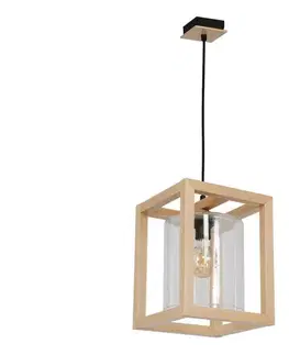 Svietidlá  Luster na lanku LEGNO 1xE27/60W/230V 8423