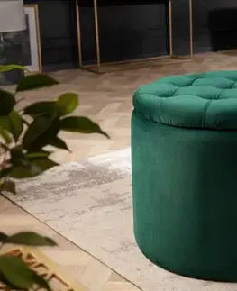 Taburety a podnožky Chesterfield taburet ZETHOS Dekorhome