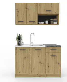 Kuchynské linky Malá kuchyňa NIKA 120, artisan