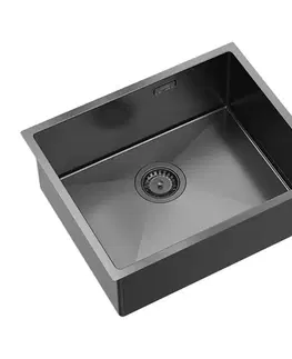 Kuchynské drezy Quadron Quadron - Oceľový drez ANTHONY 60 GRAPHITE MF5444PVDBST1