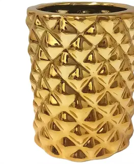 Záhrada Kvetináč YS44188S/G Electroplating Effect D11xh13,5 Gold