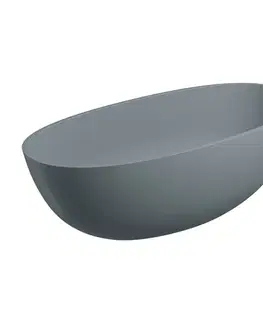 Vane OMNIRES - SHELL M+ voľne stojaca vaňa,, 160 x 75 cm, šedá/popol SHELLWWAG