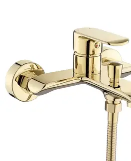 Kúpeľňové batérie REA - Vaňová nástenná batéria BLOOM - gold REA-B6389